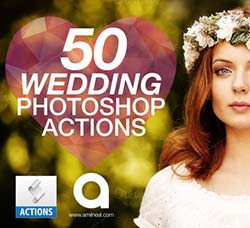 PS动作－50个婚纱照色调：50 Wedding Photoshop Actions